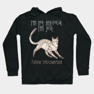 I’m not Antisocial, I’m Feline Introverted Hoodie